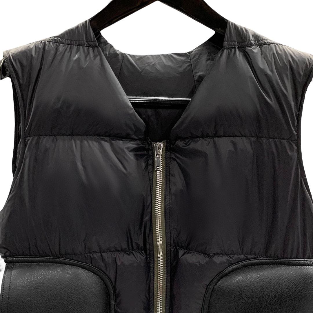 Rick Owens Cargo Sleeveless Puffer Jacket - FashionPlug