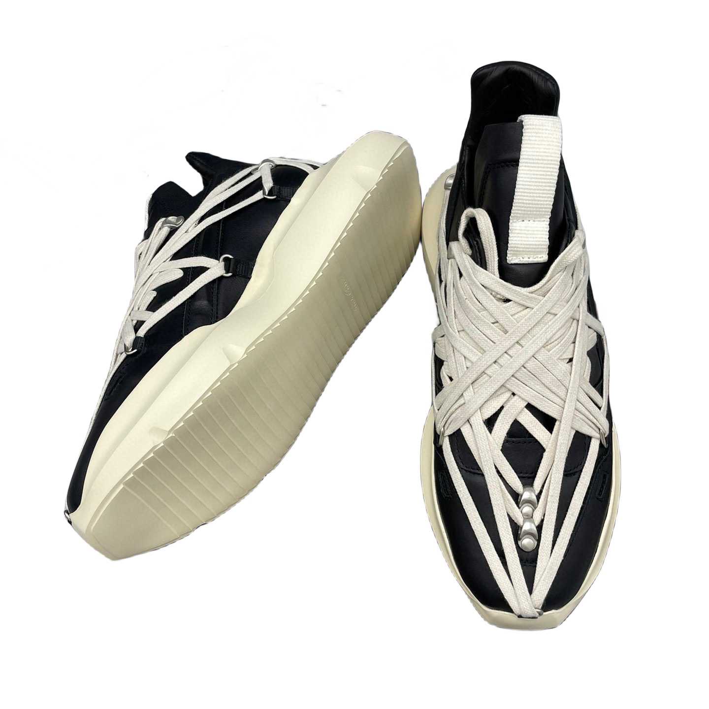 Rick Owens Geth Chunky High-top Sneakers - FashionPlug