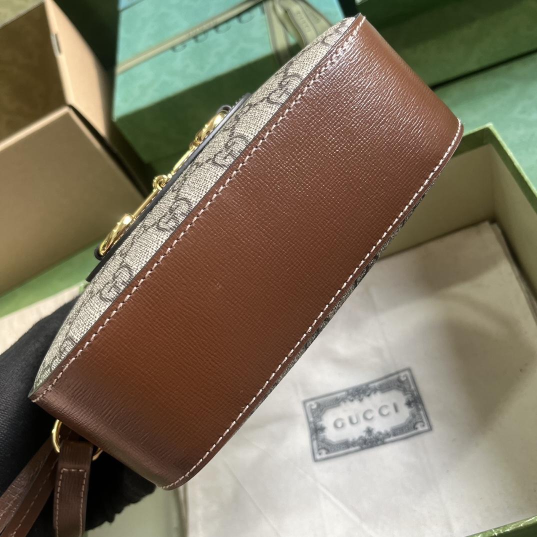 Gucci Horsebit 1955 Small Shoulder Bag (20x 13x 6cm) - FashionPlug