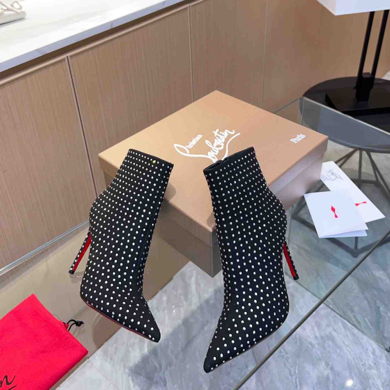 Christian Louboutin So Kate Booty Plume Boots 100 - FashionPlug