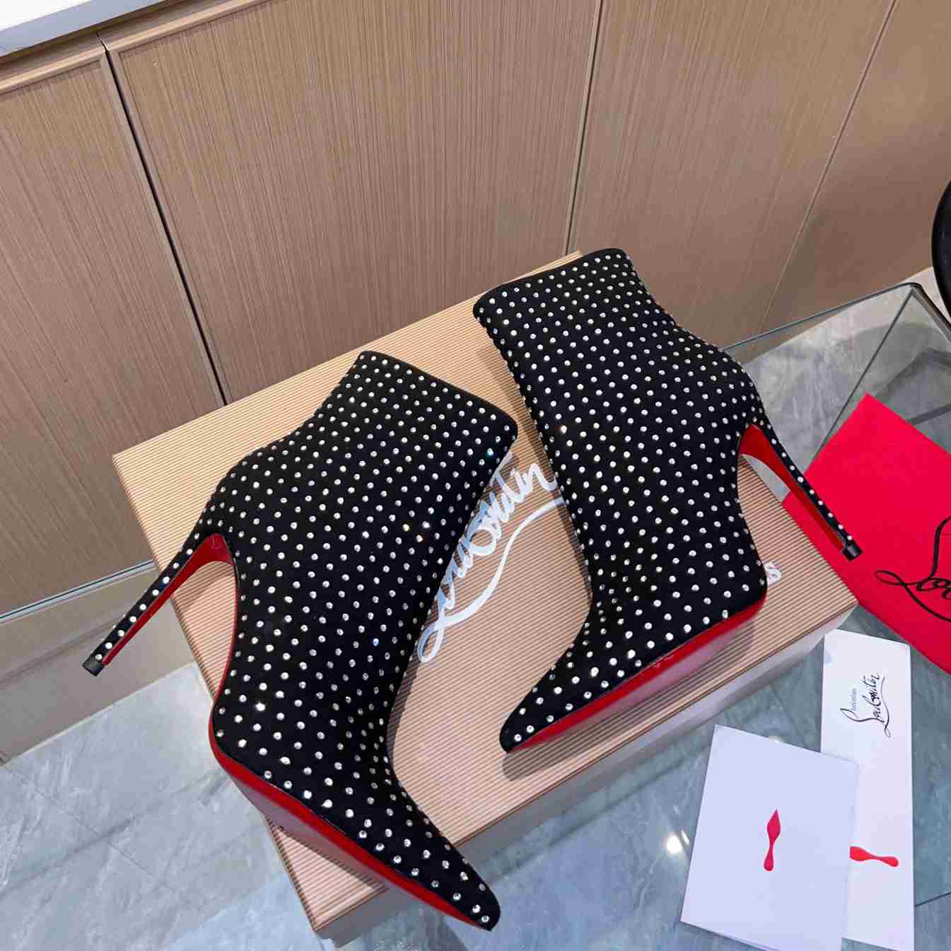 Christian Louboutin So Kate Booty Plume Boots 100 - FashionPlug