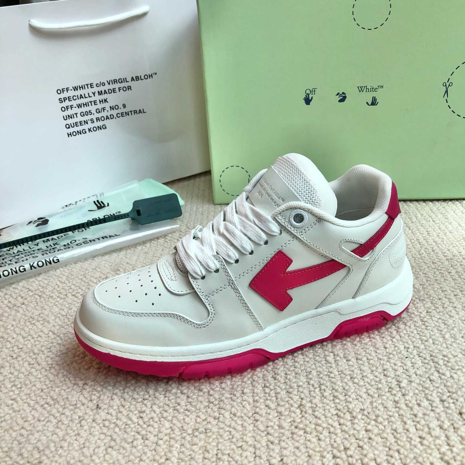 Off White Out Of Office Calf Leather Sneaker - FashionPlug