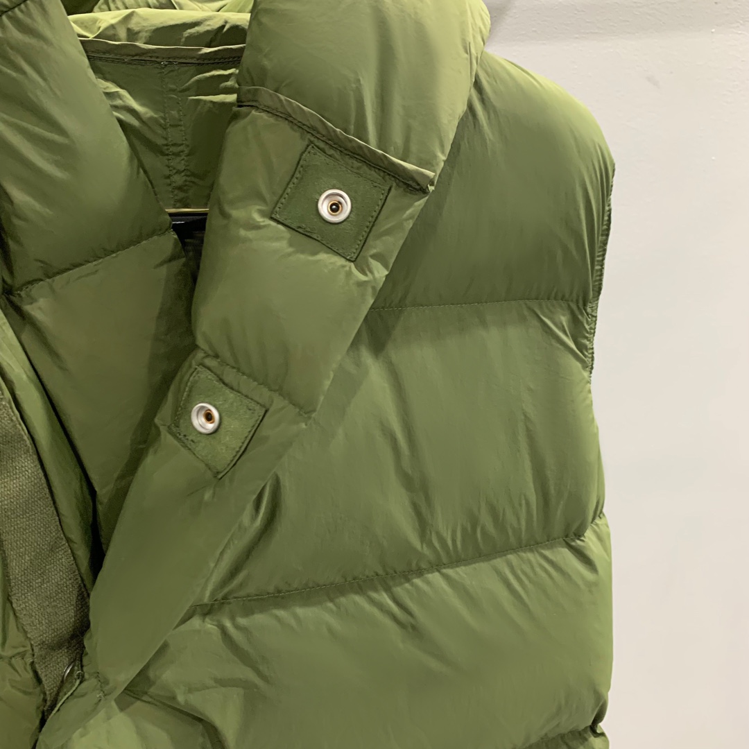 Rick Owens Green Padded Down Vest - FashionPlug