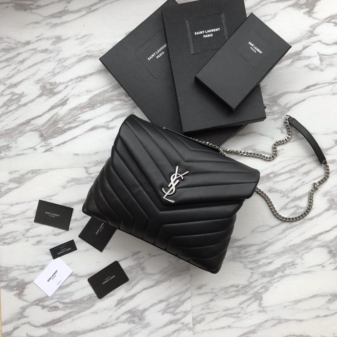 Saint Laurent Loulou Medium Chain Shoulder Bag  (32x22x11cm) - FashionPlug