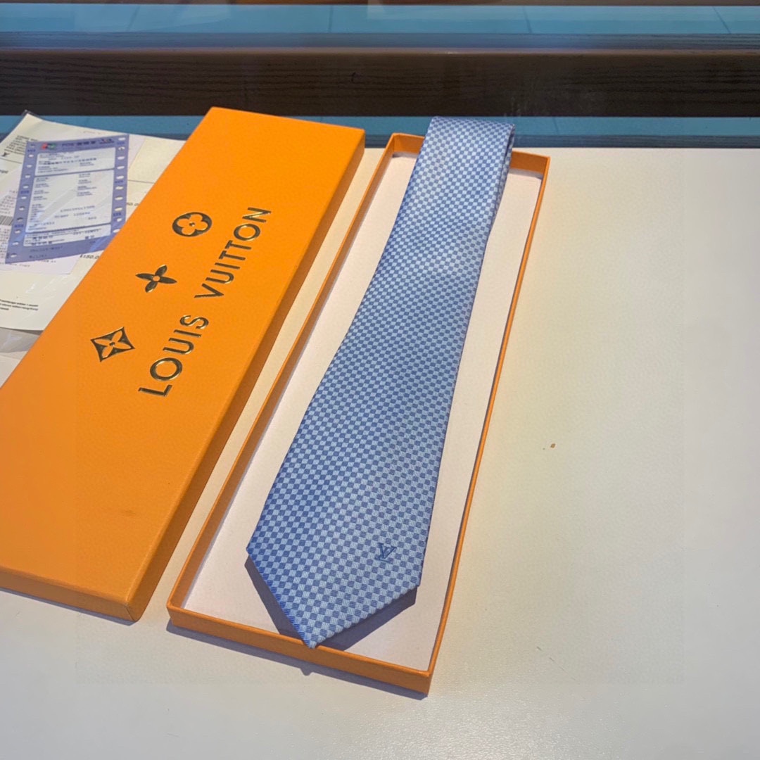 Louis Vuitton Micro Damier Tie - FashionPlug