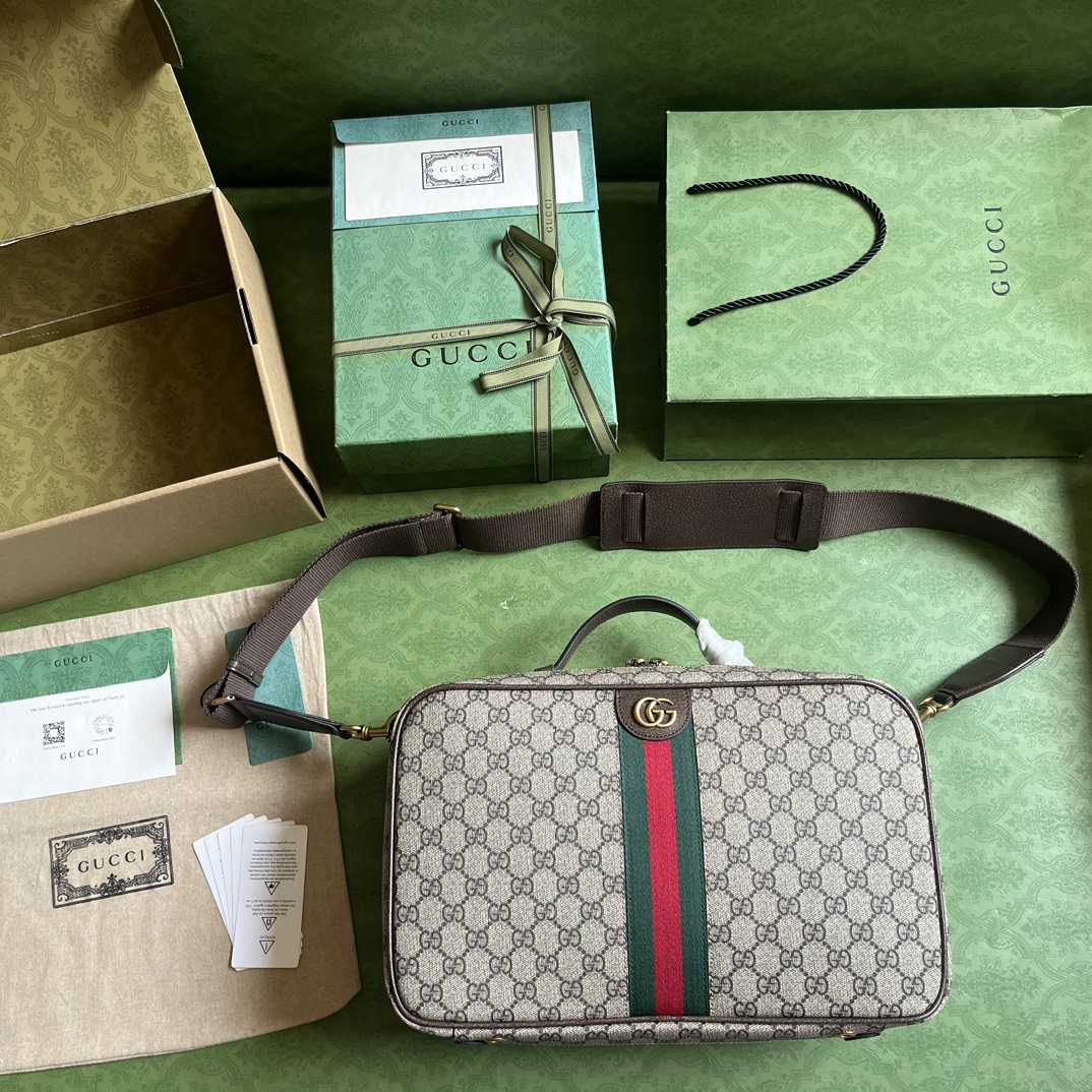 Gucci Savoy Shoe Case  (22x 36x 16cm) - FashionPlug