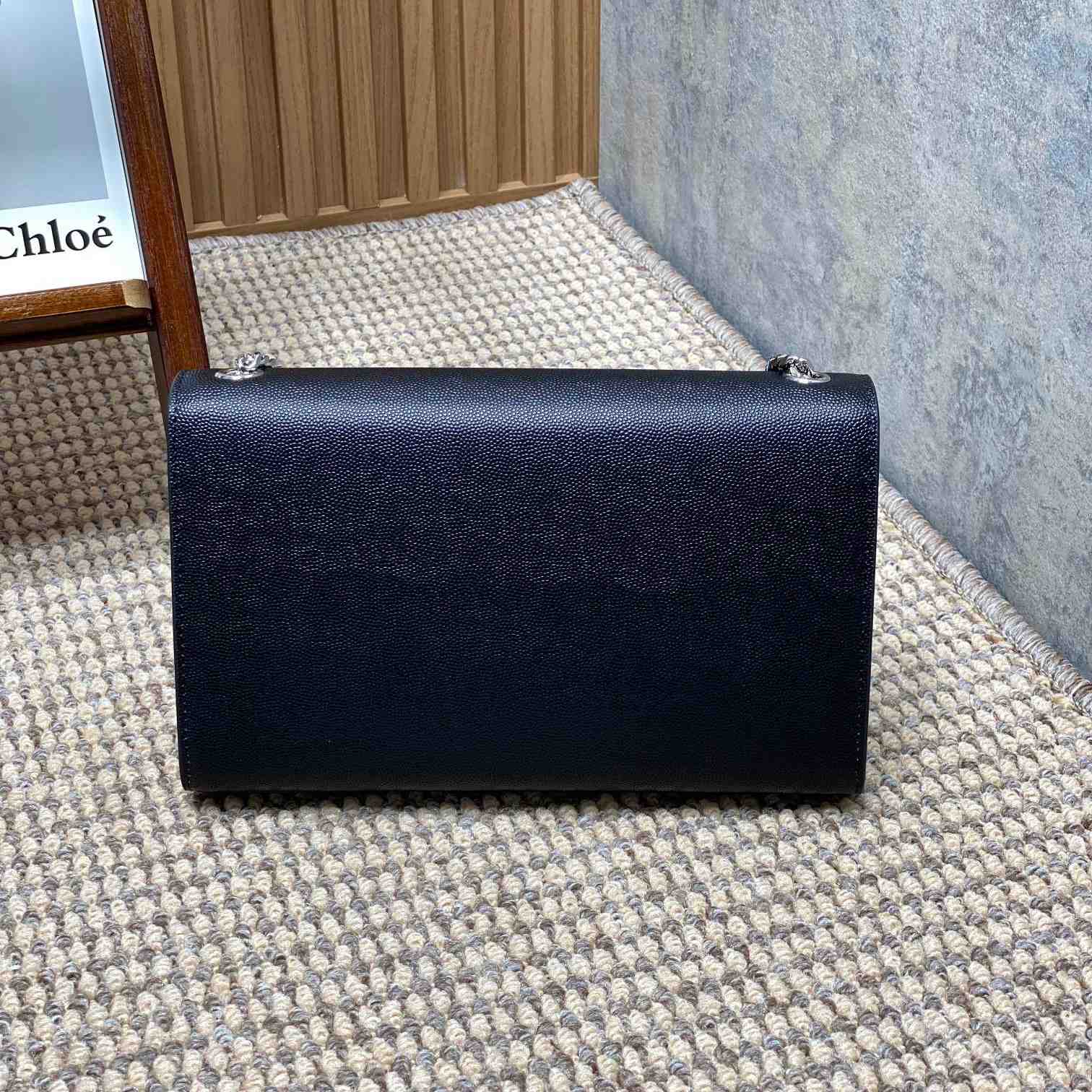 Saint Laurent Kate Medium In Grain De Poudre Embossed Leather  (24*14.5*5.5cm) - FashionPlug