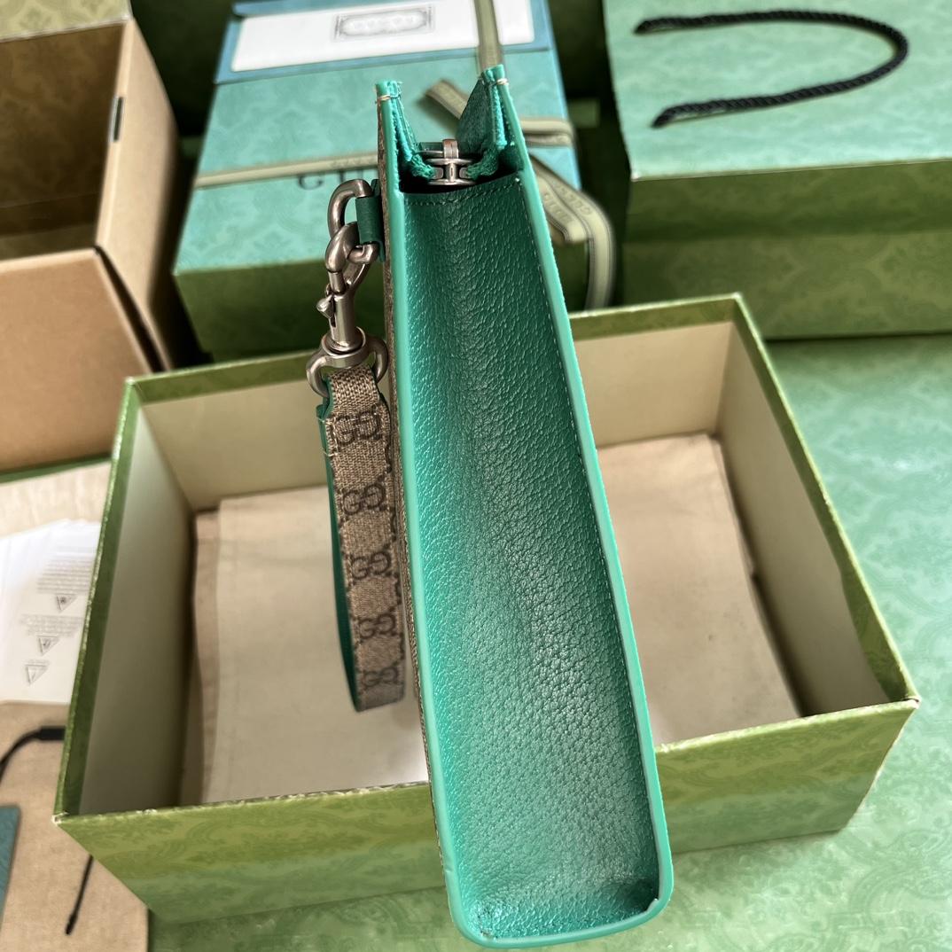 Gucci Pouch With GG Detail (18x 26x 6cm) - FashionPlug