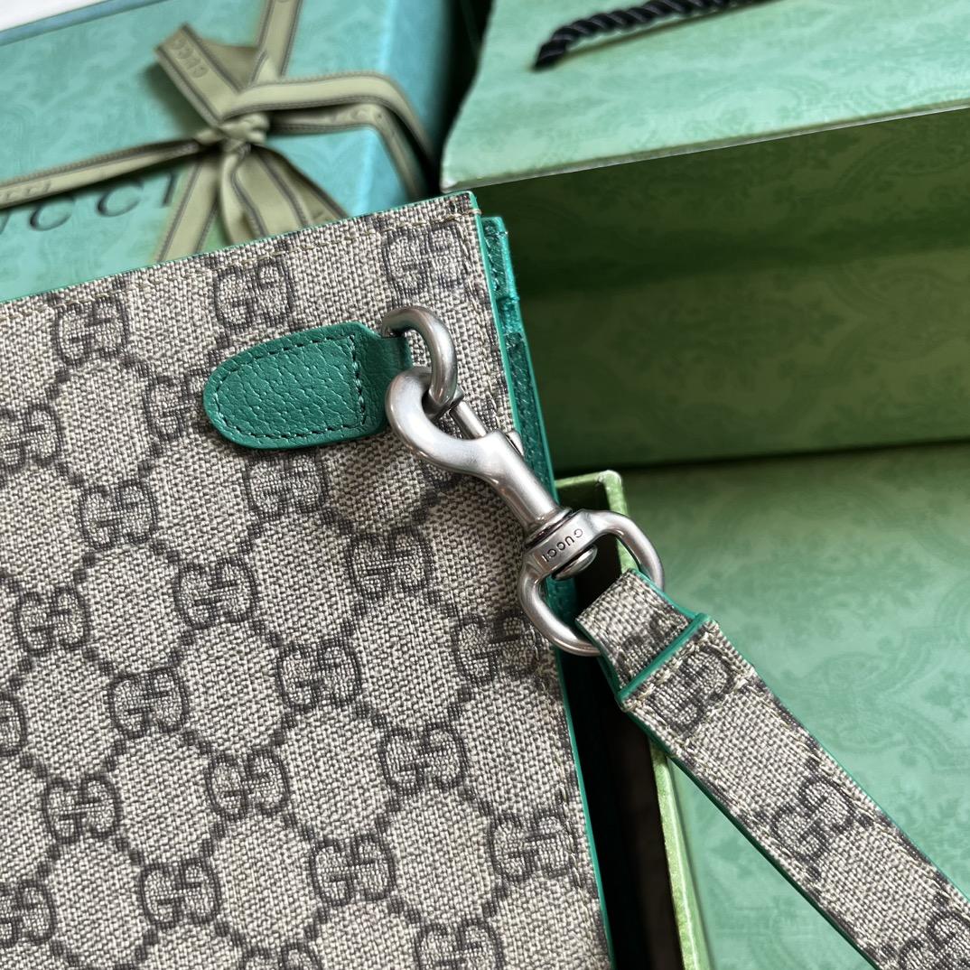 Gucci Pouch With GG Detail (18x 26x 6cm) - FashionPlug