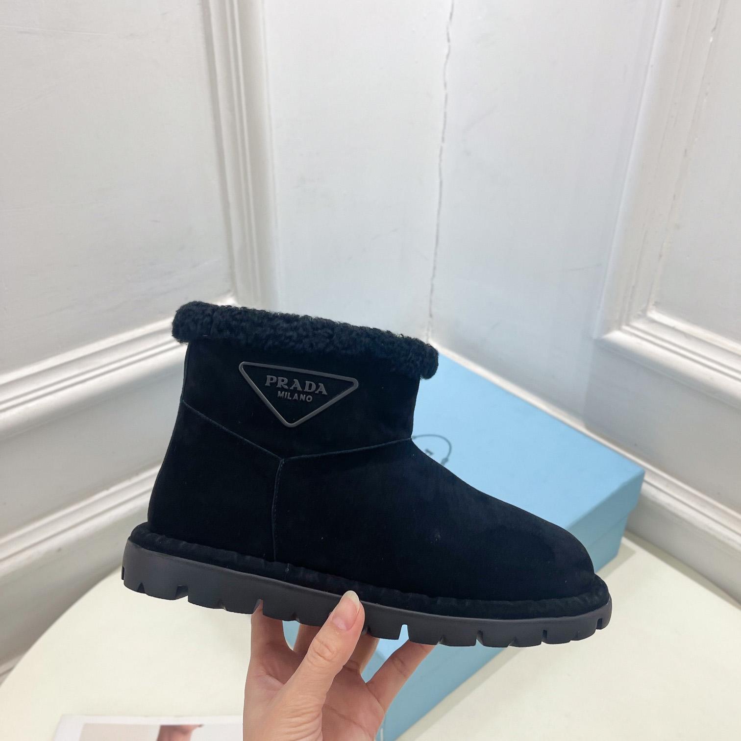 Prada Shearling Booties - FashionPlug