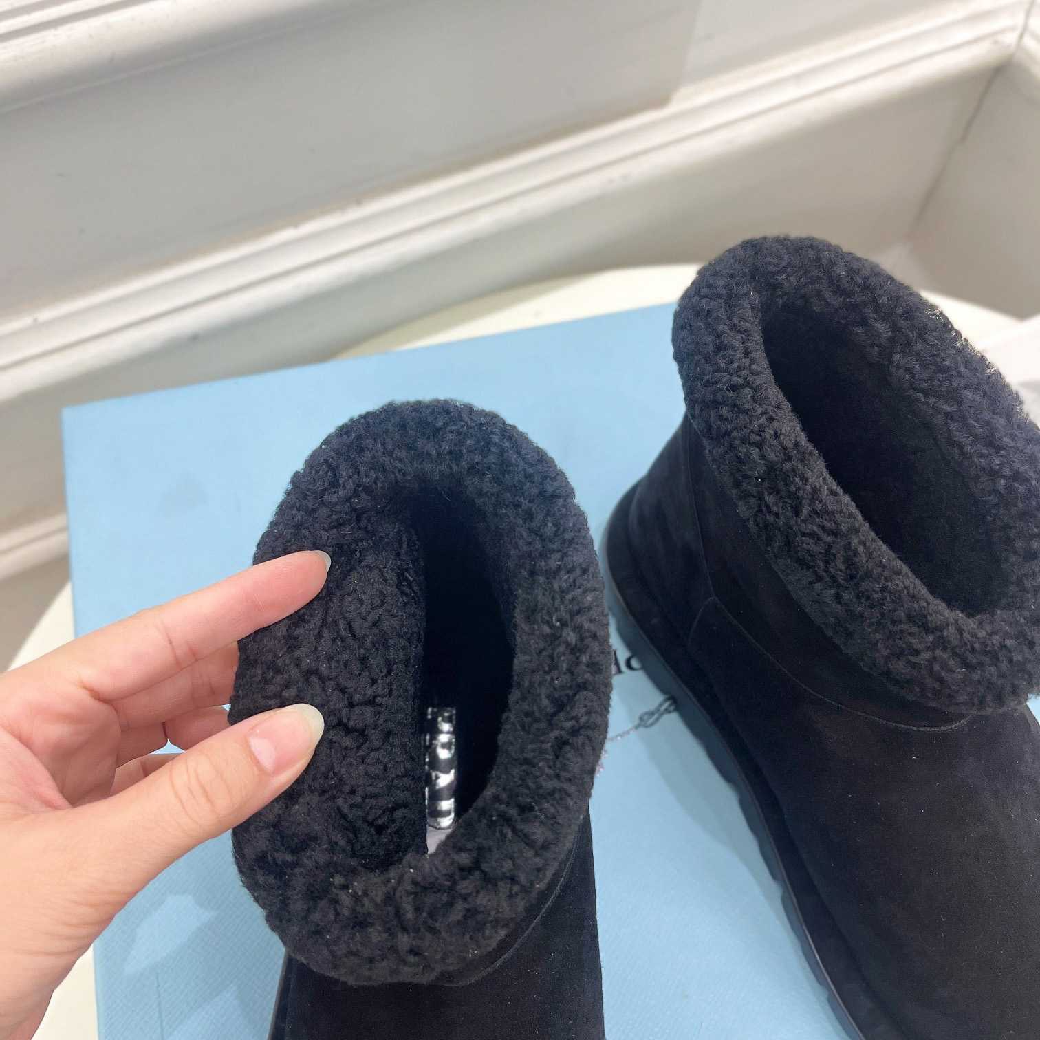 Prada Shearling Booties - FashionPlug