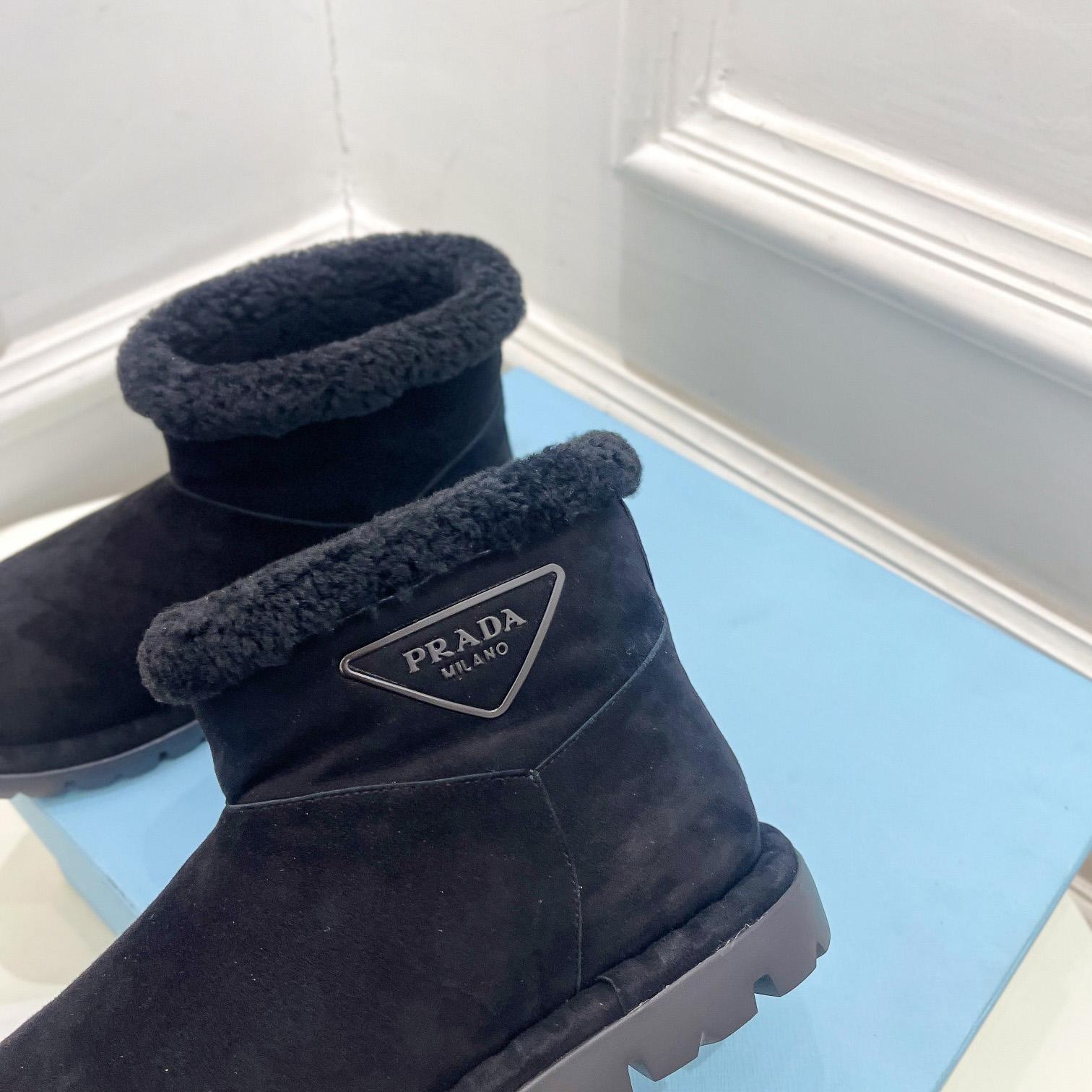 Prada Shearling Booties - FashionPlug