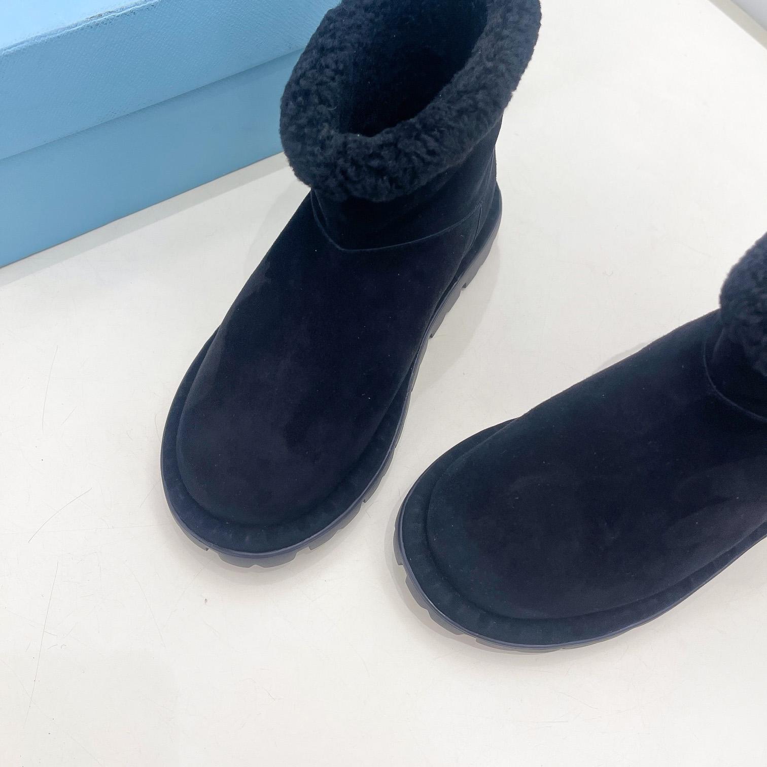 Prada Shearling Booties - FashionPlug
