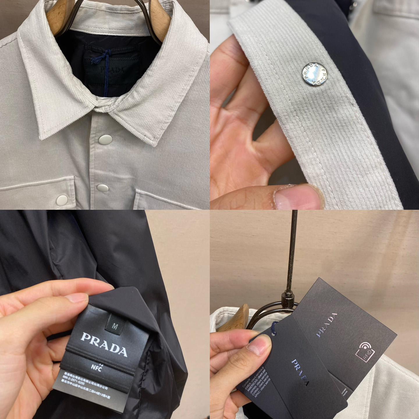 Prada Pinwale Corduroy Shirt - FashionPlug
