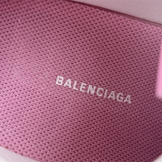 Balenciaga Track Sneaker In Pink Mesh And Suede-like Fabric - FashionPlug