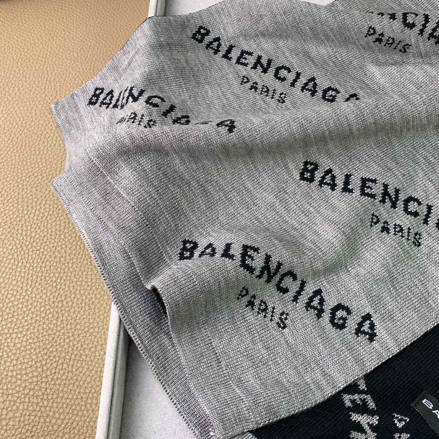 Balenciaga Allover Logo Scarf - FashionPlug