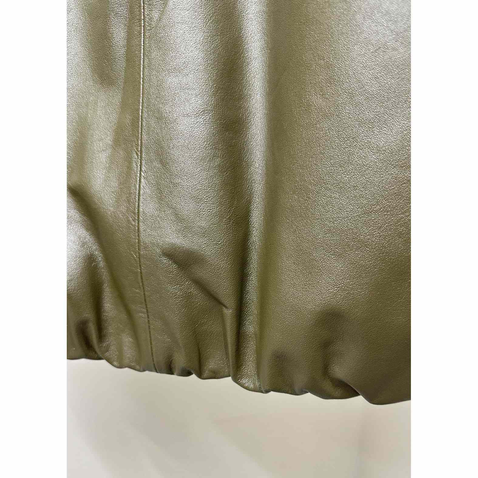 Loewe Zip-up Padded Hoodie In Nappa Lambskin - FashionPlug