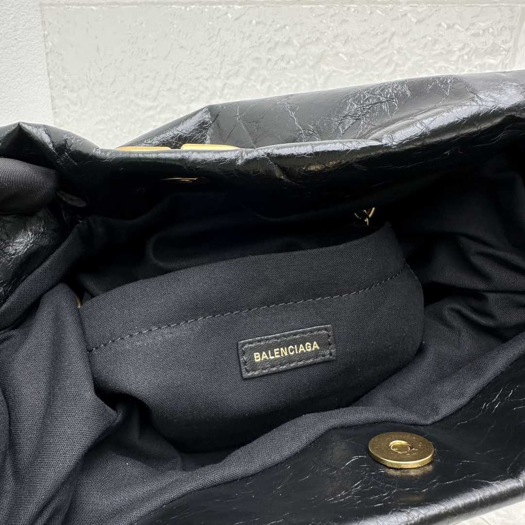 Balenciaga Monaco Small Chain Bag In Black - FashionPlug