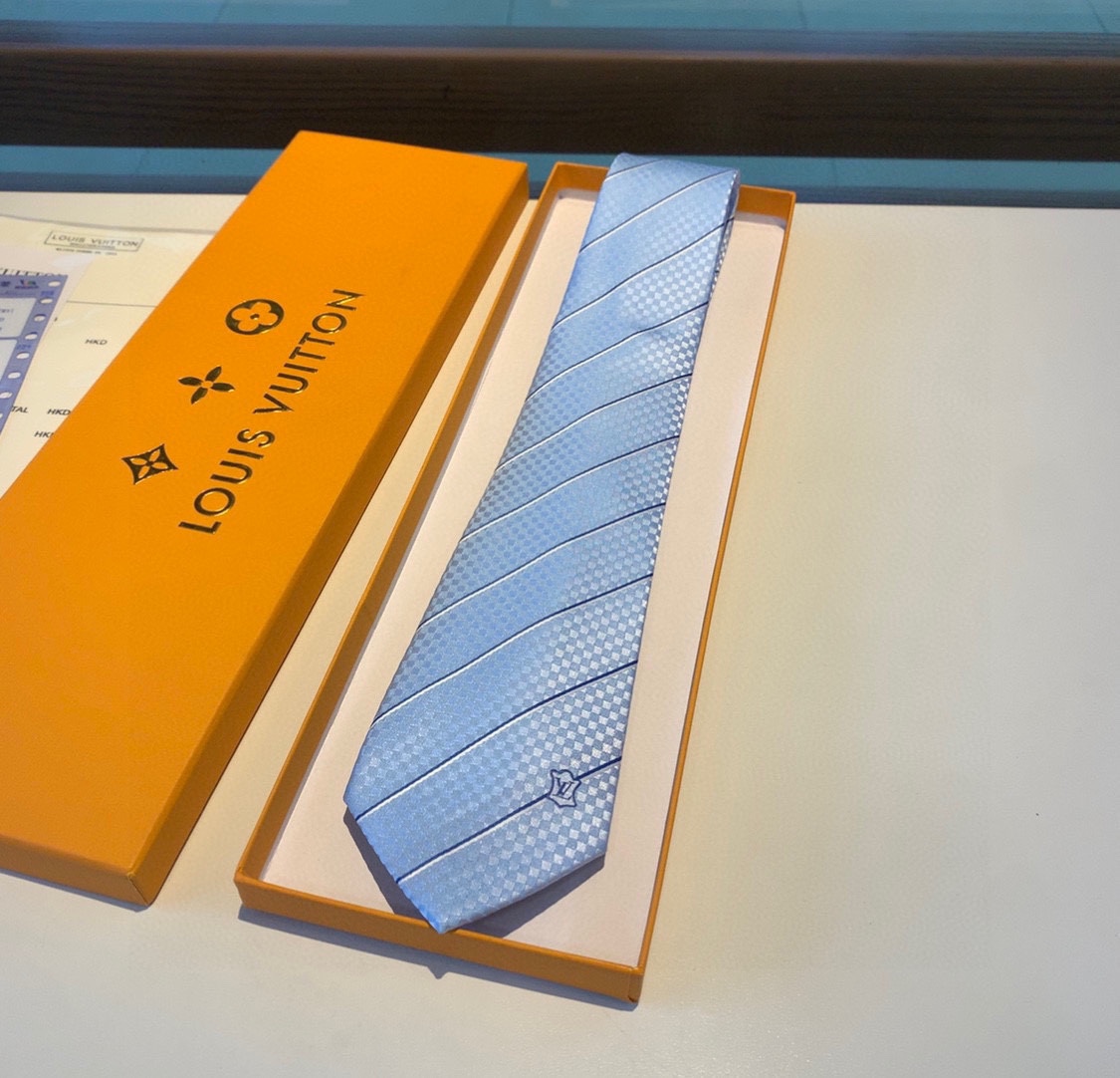 Louis Vuitton LV Thin Stripes Tie - FashionPlug