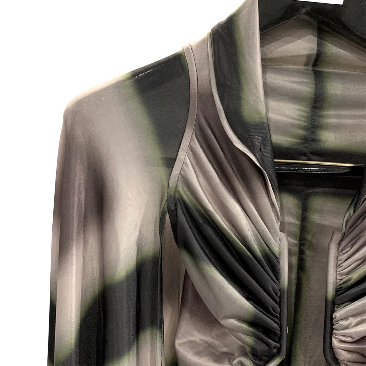 Rick Owens Semi-sheer Draped Top - FashionPlug