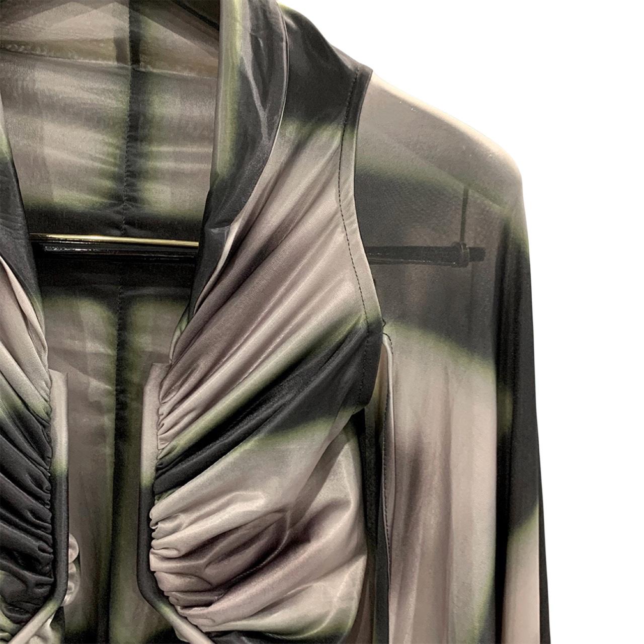 Rick Owens Semi-sheer Draped Top - FashionPlug