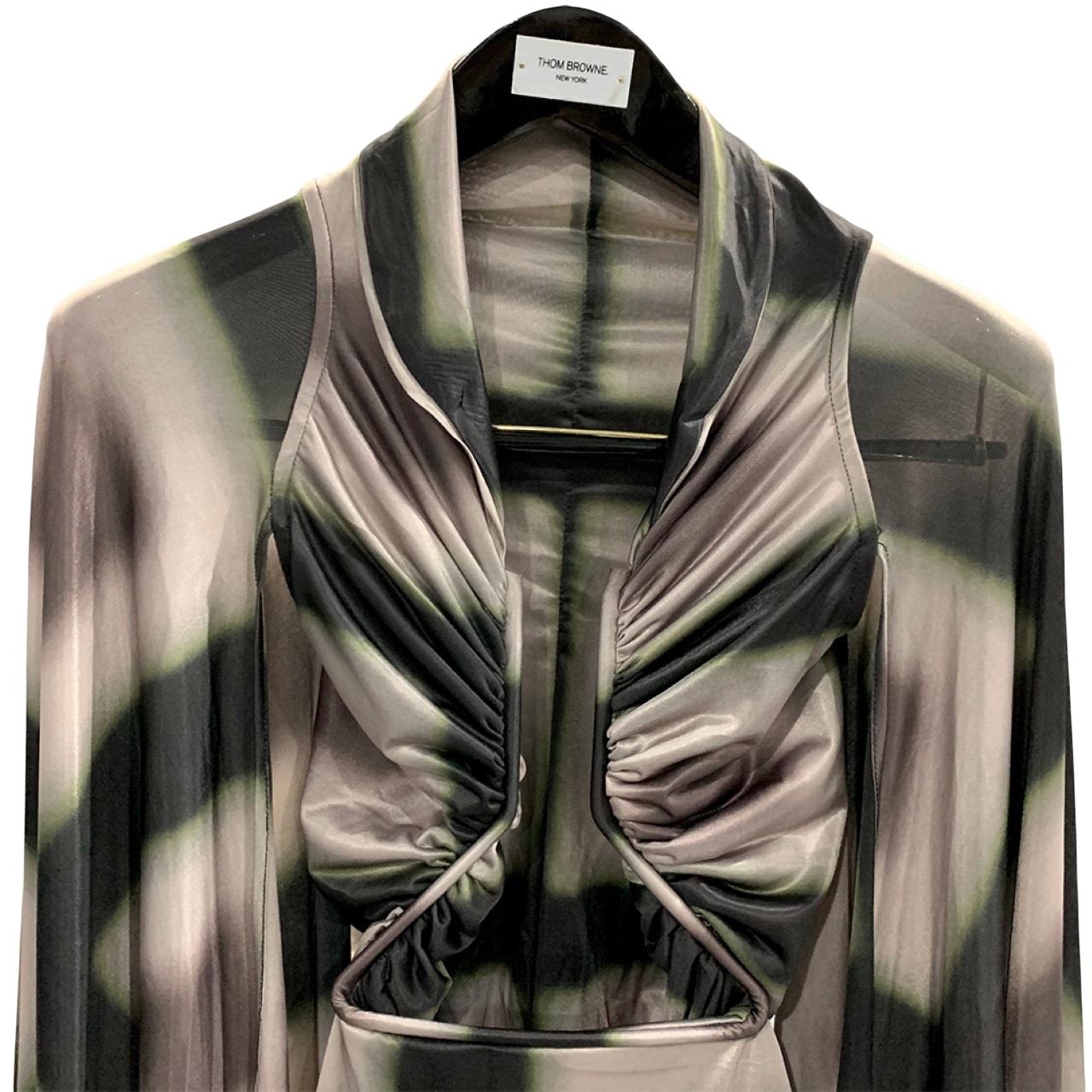 Rick Owens Semi-sheer Draped Top - FashionPlug