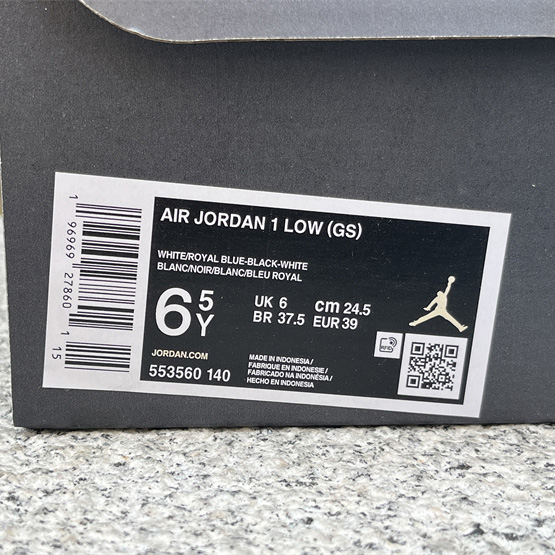 Air Jordan 1 Low Sneaker             553560-140 - FashionPlug
