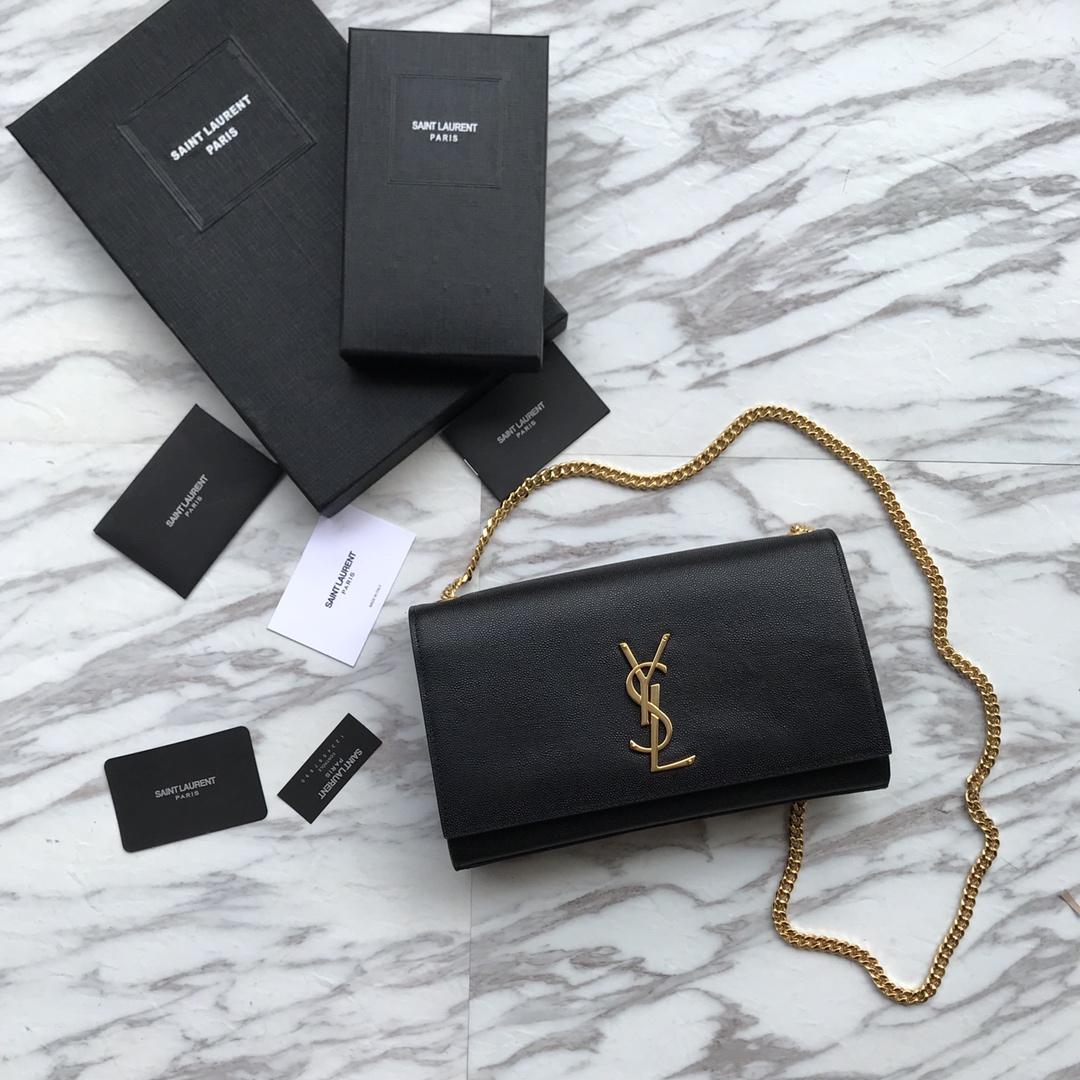 Saint Laurent Kate Medium Leather Shoulder Bag (24*14.5*5.5cm) - FashionPlug