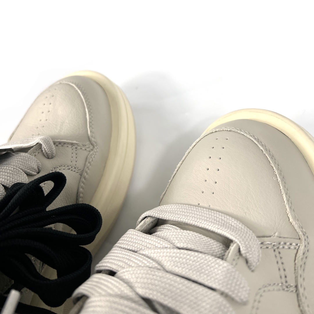 Rick Owens Drkshdw x Converse TurboWPN Leather Sneakers - FashionPlug