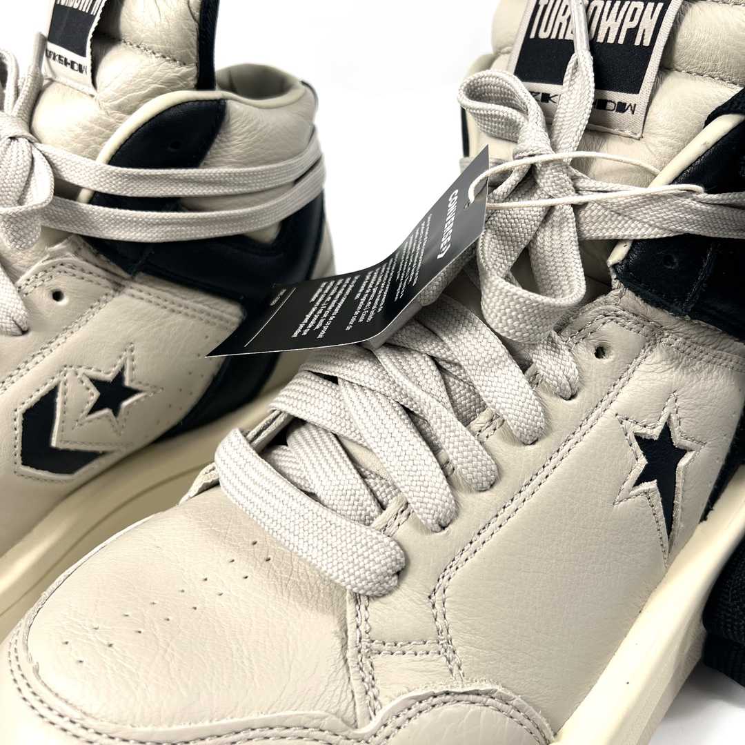 Rick Owens Drkshdw x Converse TurboWPN Leather Sneakers - FashionPlug