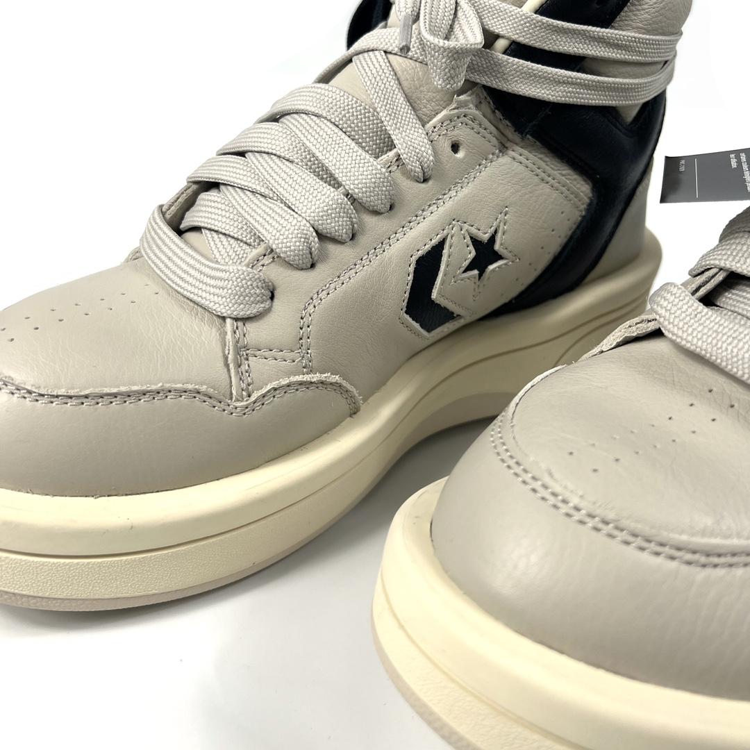 Rick Owens Drkshdw x Converse TurboWPN Leather Sneakers - FashionPlug