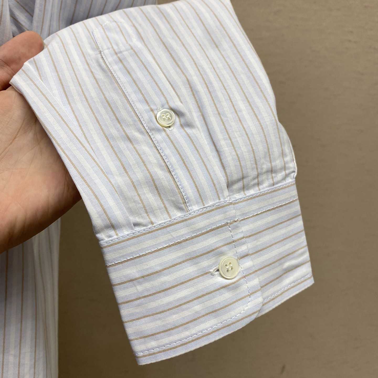 Maison Margiela Logo-print Asymmetric Shirt - FashionPlug