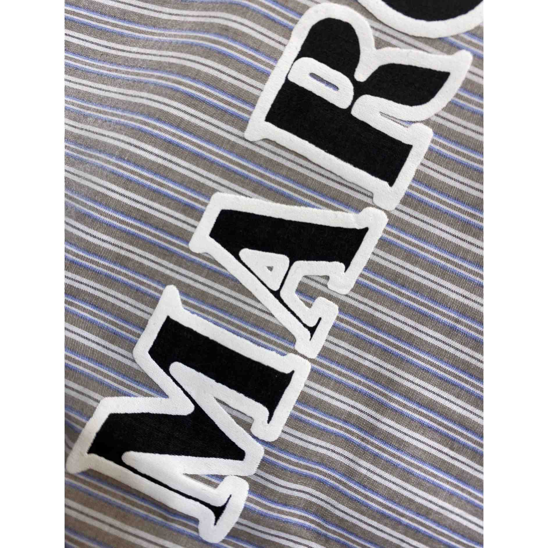 Maison Margiela Logo-print Asymmetric Shirt - FashionPlug