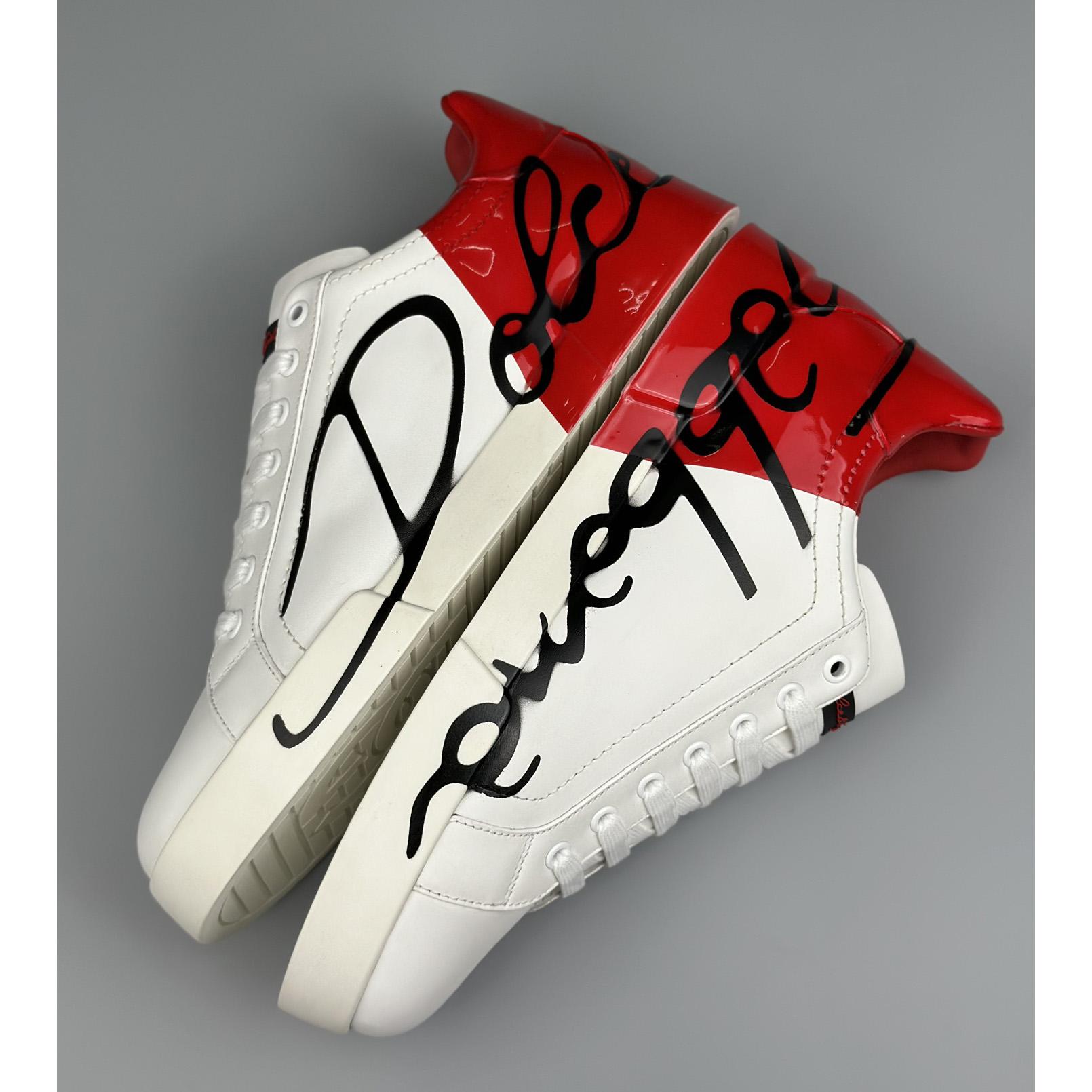 Dolce & Gabbana Leather Sneakers - FashionPlug