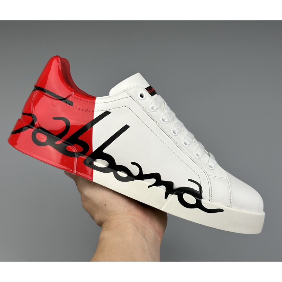Dolce & Gabbana Leather Sneakers - FashionPlug