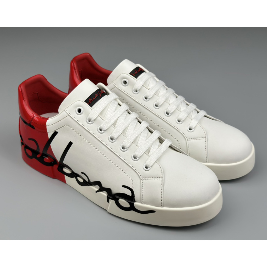 Dolce & Gabbana Leather Sneakers - FashionPlug