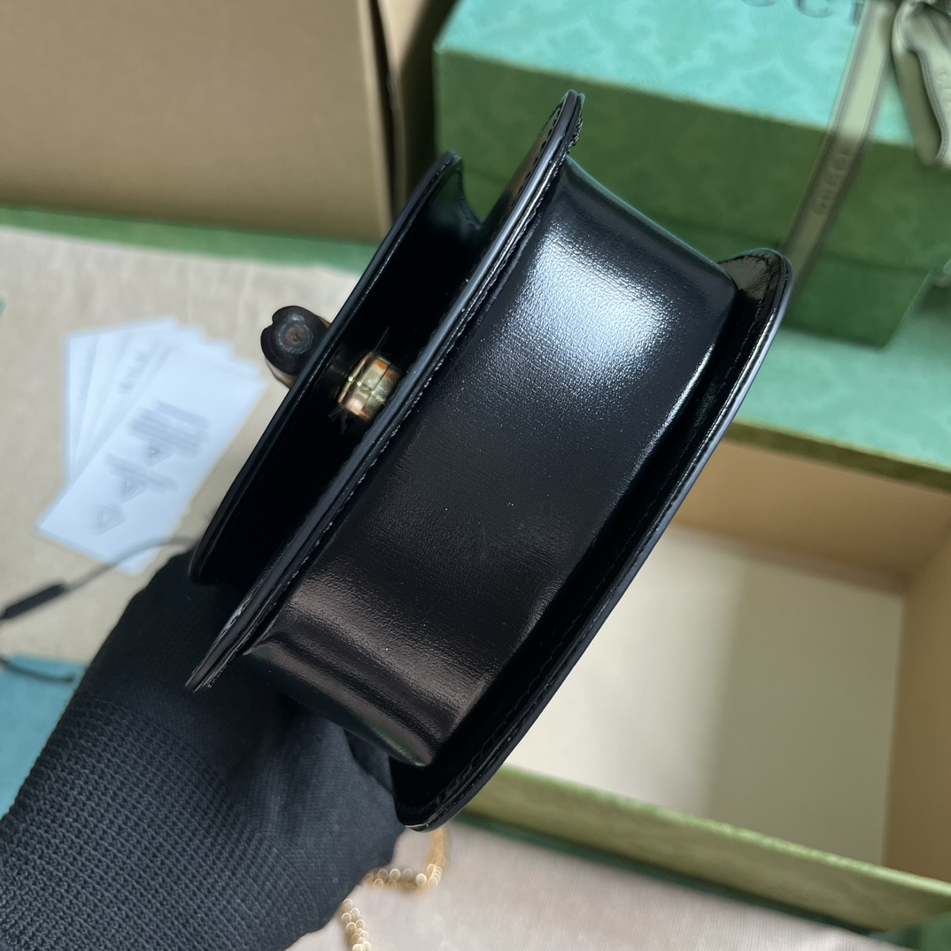 Gucci Bamboo 1947 Super Mini Bag (18.5x 12x 5.5cm) - FashionPlug