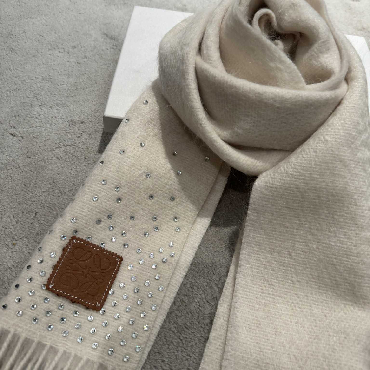 Loewe Scarf In Mohair And Wool - FashionPlug