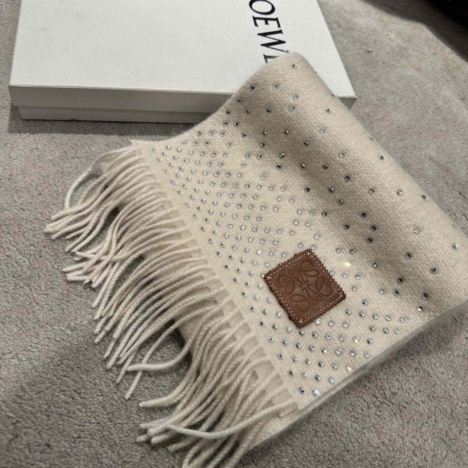 Loewe Scarf In Mohair And Wool - FashionPlug
