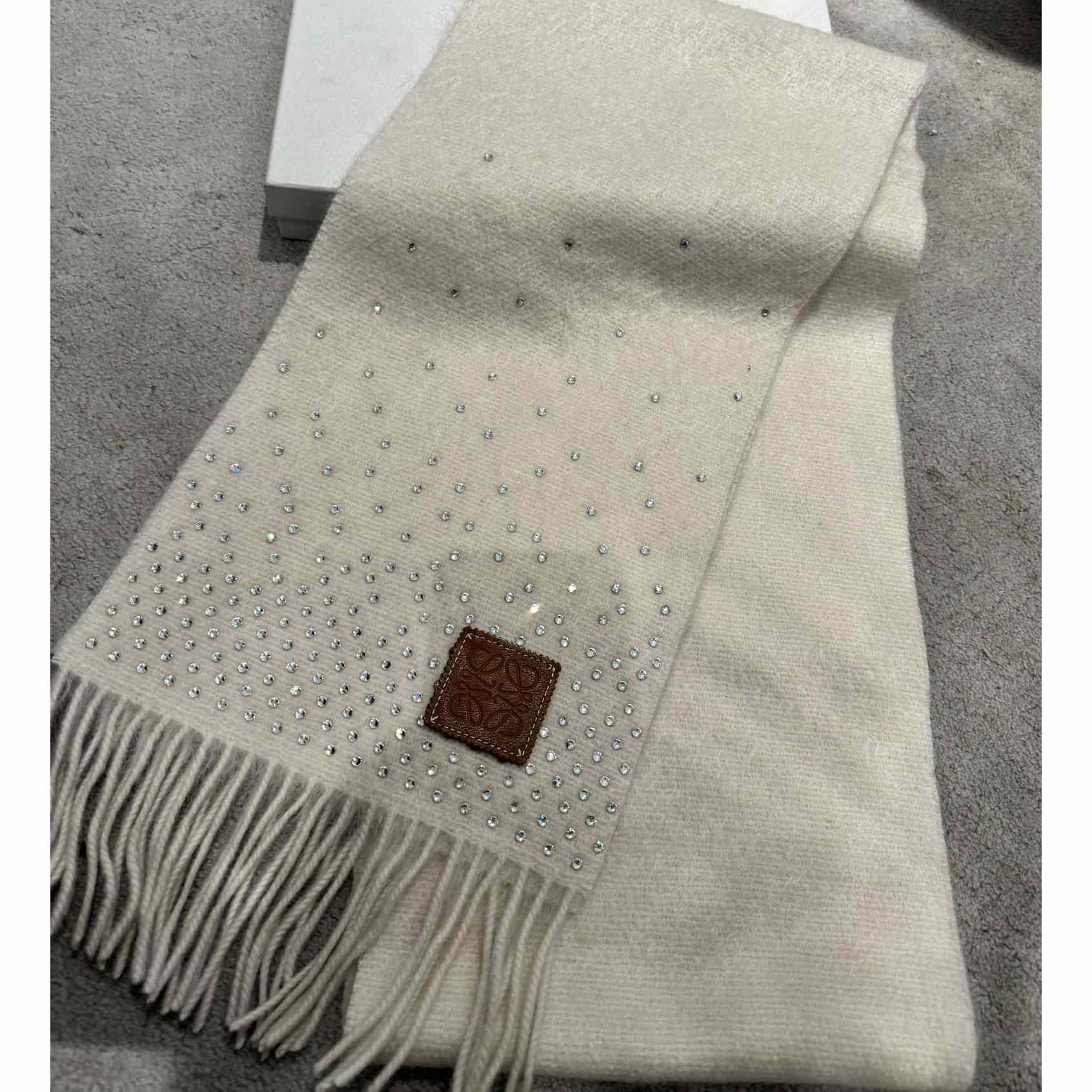 Loewe Scarf In Mohair And Wool - FashionPlug