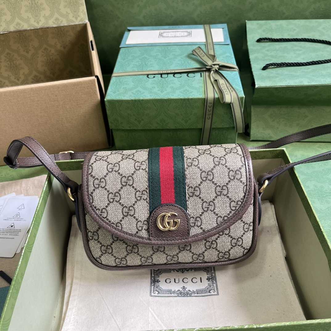 Gucci Ophidia GG Mini Shoulder Bag (19x 13x 5cm) - FashionPlug