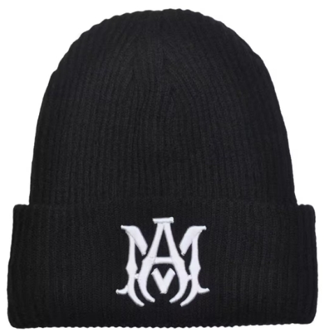 Amiri Logo-embroidered Ribbed-knit Beanie - FashionPlug