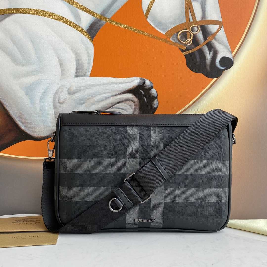 Burberry Leather Rambler Bag - FashionPlug