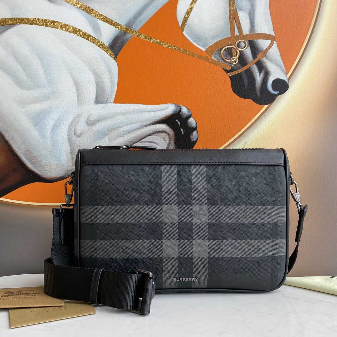 Burberry Leather Rambler Bag - FashionPlug