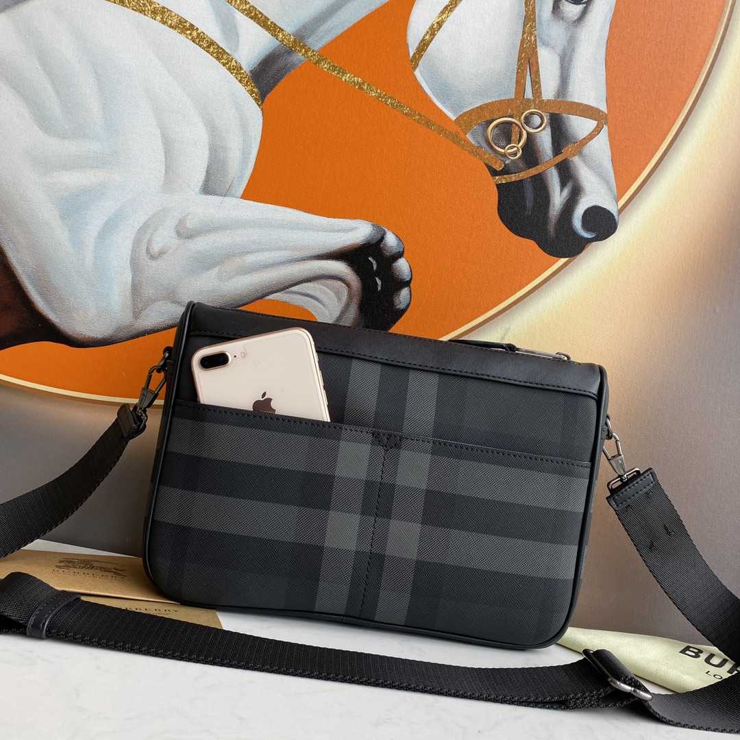 Burberry Leather Rambler Bag - FashionPlug