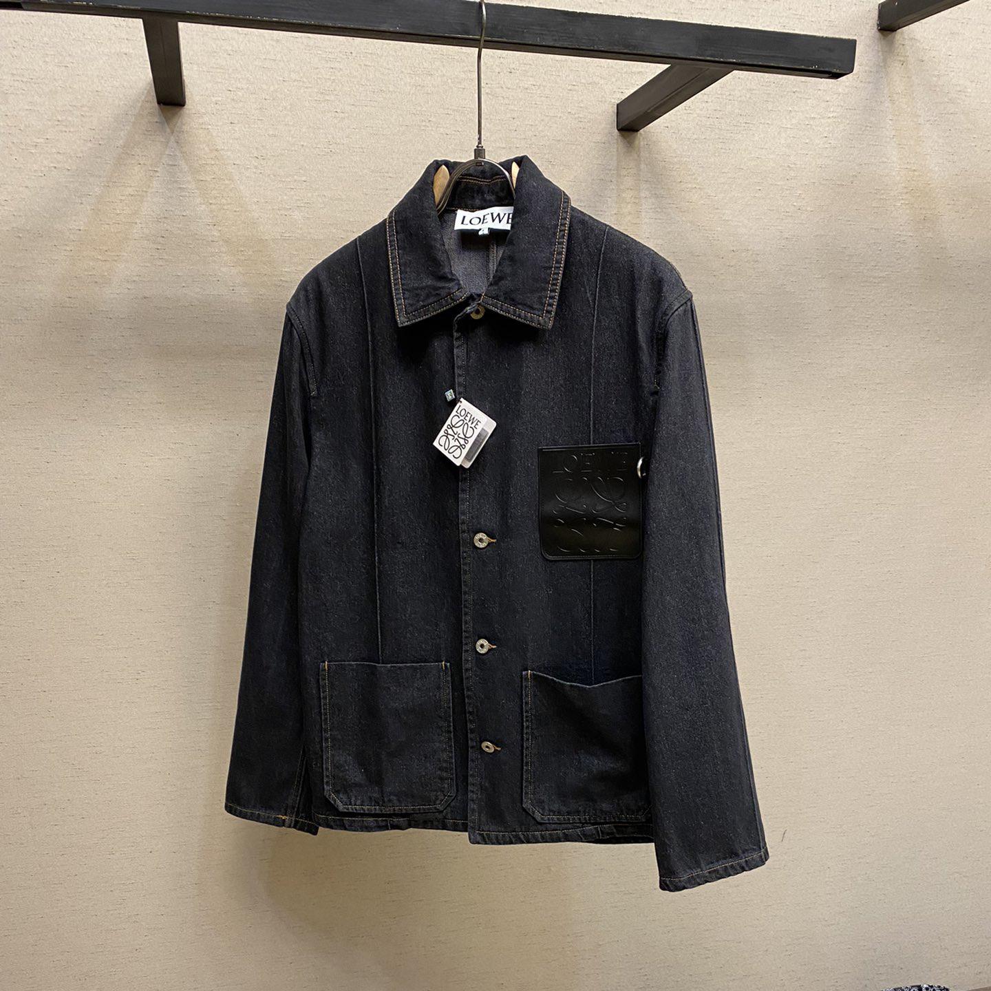 Loewe Workwear Jacket In Denim - FashionPlug