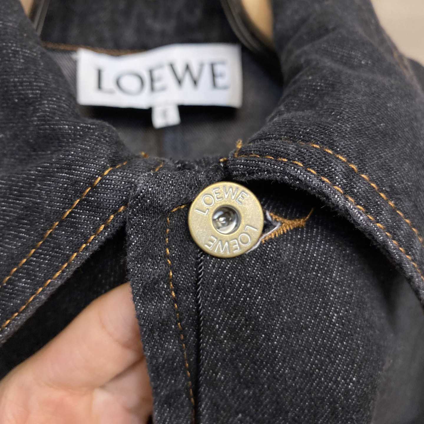 Loewe Workwear Jacket In Denim - FashionPlug