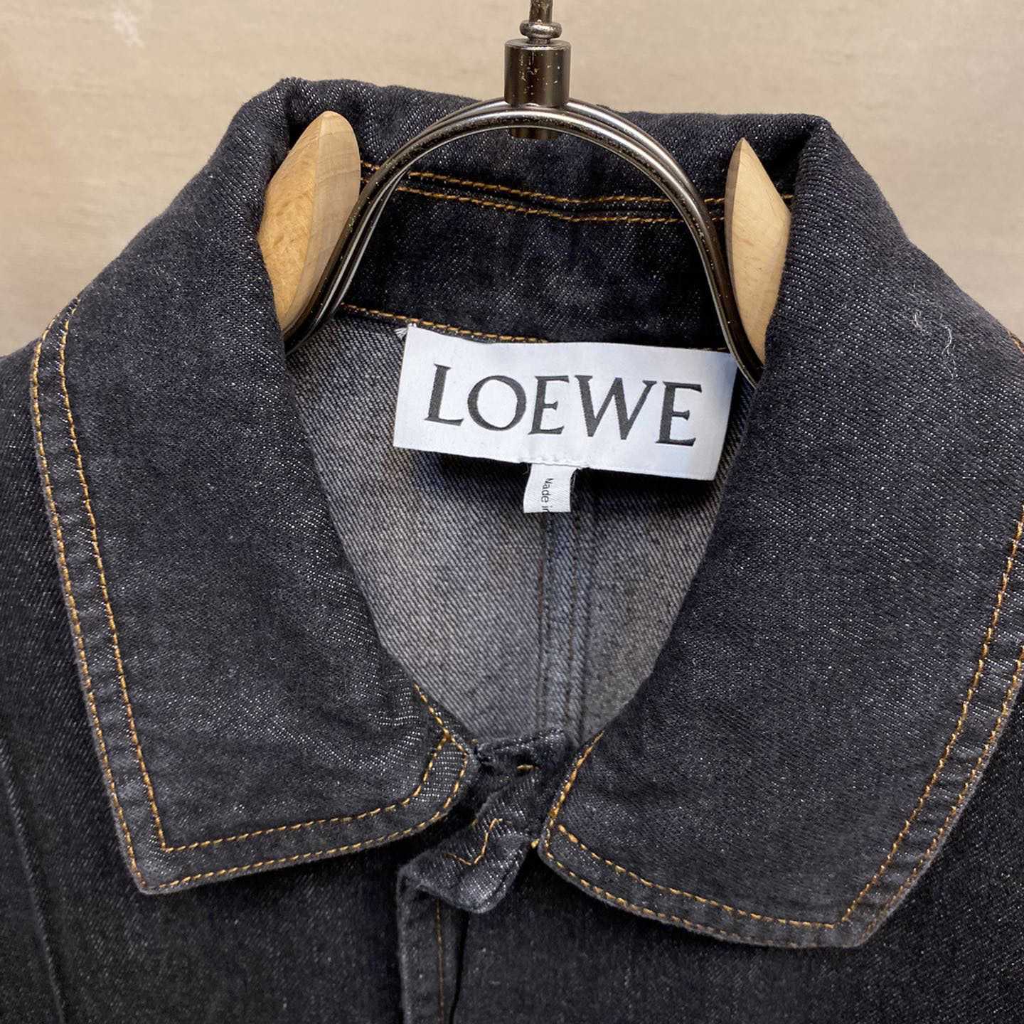 Loewe Workwear Jacket In Denim - FashionPlug