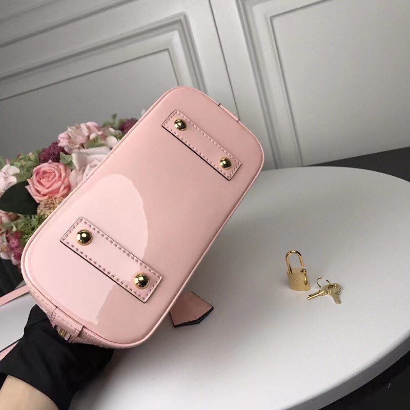 Louis Vuitton Alma Bb Patent Pink  (23.5-17.5-11cm)   - FashionPlug
