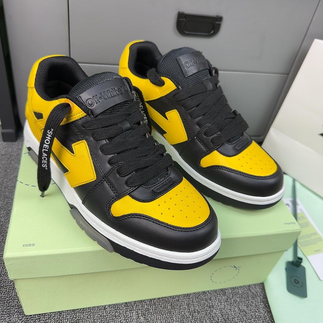 Off White c/o Virgil Abloh Men's Yellow Out Of Office - FashionPlug